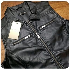 Baccini | Vegan Faux Leather Biker Vest